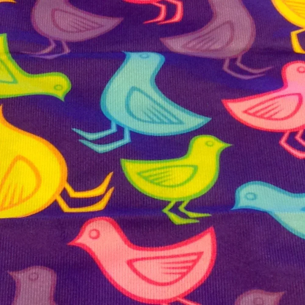 Colorful birdies on accent pillow cover